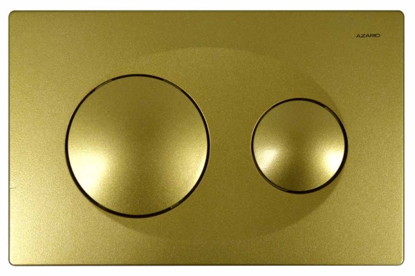 Кнопка смыва Azario 24.8х2.9х16 , пластик, цвет Золото матовое (AZ-8200-0014)