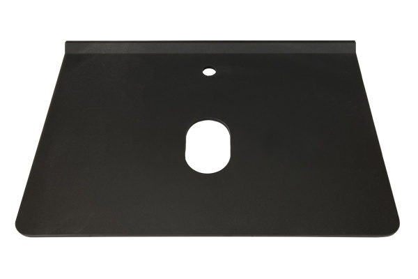 Столешница с бортиком черная 750*500 мм керамогранит, чертеж №9 Амстердам 75 BY612001 текстура бетон